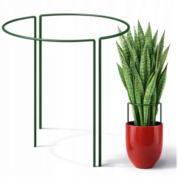 PODPORA DO ROŚLIN kwiatów Pierścieniowa Ogrodowa 70 cm Pergola Mocna METAL