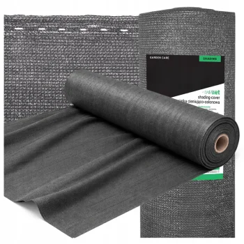 SIATKA MASKUJĄCA CIENIUJĄCA OGRODZENIE NA PŁOT OSŁONA SZARA 90% 1,5x10m