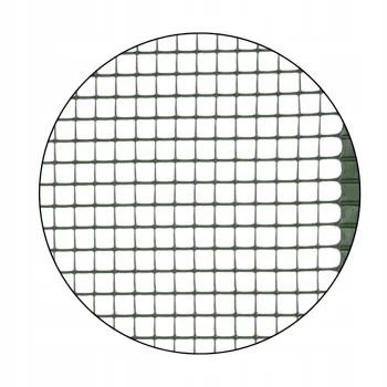 Siatka Rabatowa Ogrodzeniowa ZIELONA 25m oczka 17x17mm PVC elastyczna