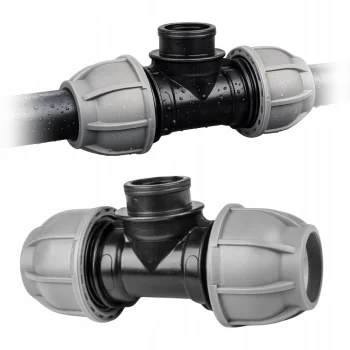 TRÓJNIK SKRĘCANY FI 25mm GW 1/2" na Rurę PE Złączka PN10
