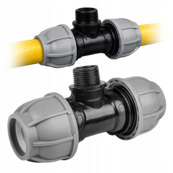 TRÓJNIK SKRĘCANY FI 25mm GZ 1/2" na Rurę PE Złączka PN10