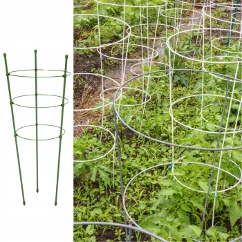 Podpora Pierścieniowa do roślin kwiatów 75cm Metalowa Podpórka OBRĘCZE