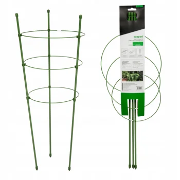 Podpora Pierścieniowa do roślin kwiatów 75cm Metalowa Podpórka OBRĘCZE