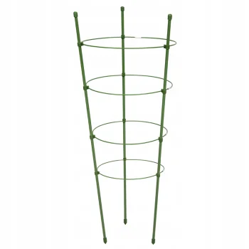 Podpora Pierścieniowa do roślin kwiatów 90cm Metalowa Podpórka OBRĘCZE