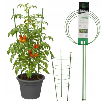 Podpora Pierścieniowa do roślin kwiatów 90cm Metalowa Podpórka OBRĘCZE
