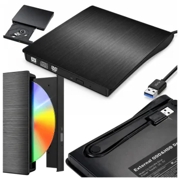 Napęd zewnętrzny DVD CD-R Nagrywarka USB 3.0 DO LAPTOPA przenośny optyczny