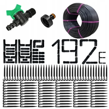 Linia kroplująca nawadnianie kropelkowe 100m 192el mocny wąż kropelkujący