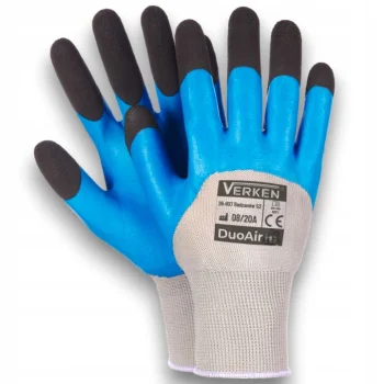 12x Rękawiczki RĘKAWICE robocze WYTRZYMAŁE MOCNE Ochronne Budowlane XL 10