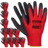 12x Rękawiczki RĘKAWICE robocze MOCNE OCHRONNE BUDOWLANE r. 11 REDLATEX