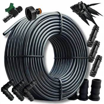 Linia kroplująca do nawadniania kropelkowego 25 m + 24 el. wąż kropelkujący