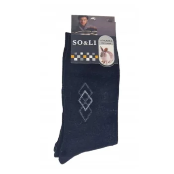 Skarpety męskie Z WEŁNY NA ZIMĘ Angora CIEPŁE MIĘKKIE NA ZIMĘ 40-43