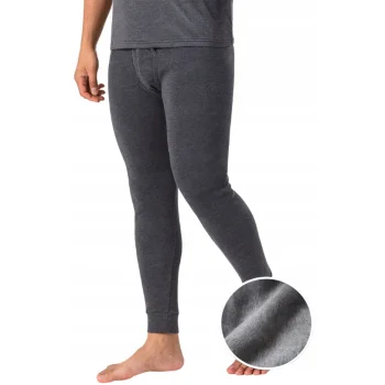 3X MĘSKIE KALESONY ZIMOWE CIEPŁE TERMO z ociepleniem BAWEŁNA S/M