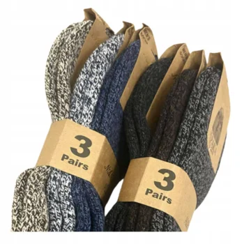 6x Skarpety męskie Zimowe Wełniane Alpaka CIEPŁE SKARPETKI NA ZIMĘ 40-43