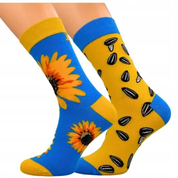 6x SKARPETY MĘSKIE Śmieszne KOLOROWE NA prezent Bawełniane skarpetki 43-46