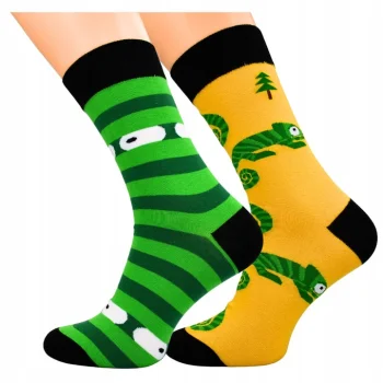 6x SKARPETY MĘSKIE Śmieszne KOLOROWE NA prezent Bawełniane skarpetki 43-46