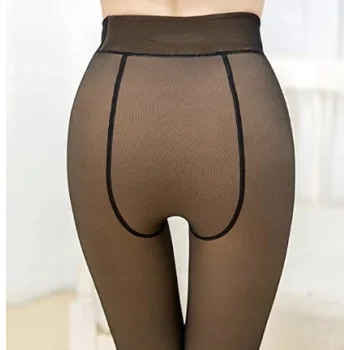 RAJSTOPY OCIEPLANE ZIMOWE Z FUTERKIEM GŁADKIE CIEPŁE ROZCIĄGLIWE 3D M/L