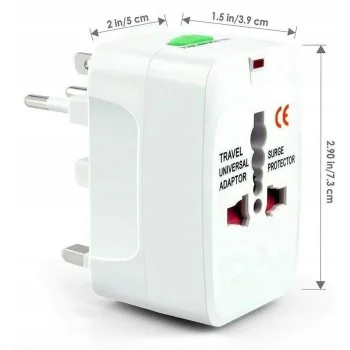 ADAPTER PRZEJŚCIÓWKA PODRÓŻNA WTYCZKA ANGIELSKA GNIAZDKA UK USA EU ŚWIAT