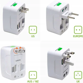 ADAPTER PRZEJŚCIÓWKA PODRÓŻNA WTYCZKA ANGIELSKA GNIAZDKA UK USA EU ŚWIAT