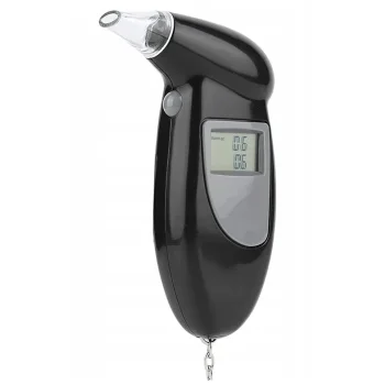 ALKOMAT CYFROWY Elektroniczny TESTER TRZEŹWOŚCI Ld Promile + USTNIKI