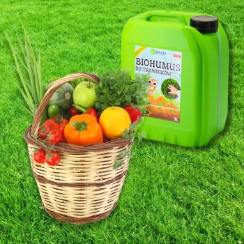 BIOHUMUS DO TRAWNIKÓW organiczny NAWÓZ naturalny DO TRAWY OGRODU 5L eko
