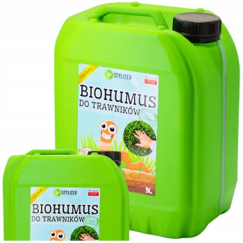 BIOHUMUS DO TRAWNIKÓW organiczny NAWÓZ naturalny DO TRAWY OGRODU 5L eko