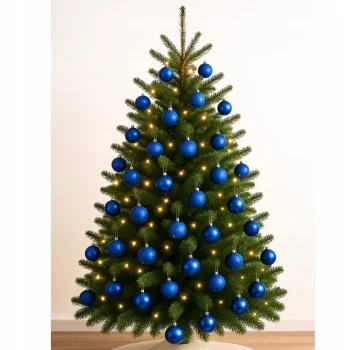 BOMBKI CHOINKOWE niebieskie ZESTAW NA ŚWIĘTA 24 SZT DEKORACJE NIETŁUKĄCE