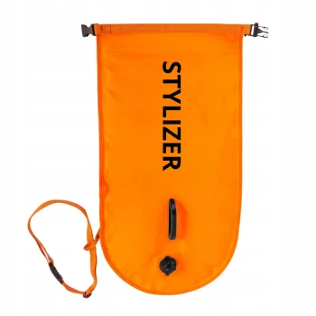 BOJA DMUCHANA ASEKURACYJNA DO PŁYWANIA BOJKA PŁYWACKA 2W1 SUCHA KIESZEŃ