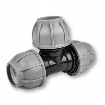 TRÓJNIK SKRĘCANY fi40 mm na Rurę Wąż PE Złączka NAWADNIANIE PN10