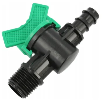 Zawór do linii rury kroplującej GZ 3/4" WTYK na wąż 16mm przyłącze zaworek