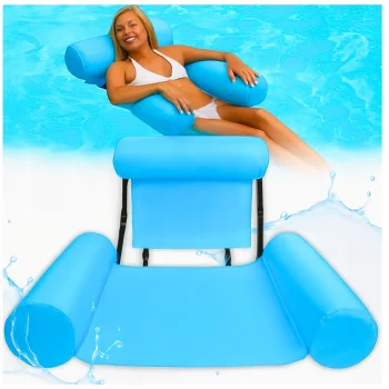 DMUCHANY FOTEL WODNY MATERAC LEŻAK PŁYWAJĄCY NA WODĘ BASEN DO PŁYWANIA XXL