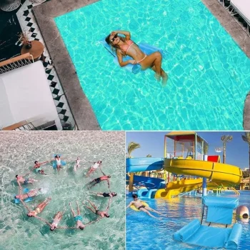 DMUCHANY FOTEL WODNY MATERAC LEŻAK PŁYWAJĄCY NA WODĘ BASEN DO PŁYWANIA XXL