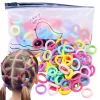 GUMKI DO WŁOSÓW Frotki dla dziewczynek Kolorowe Zestaw gumek 100 sztuk