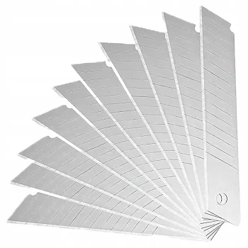 Ostrza Ostrze Wymienne do Noża Nożyka Łamane 18mm Wkłady Wkład 10szt