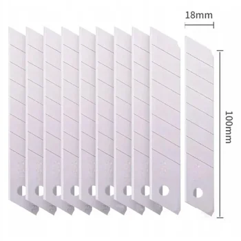 Ostrza Ostrze Wymienne do Noża Nożyka Łamane 18mm Wkłady Wkład 10szt