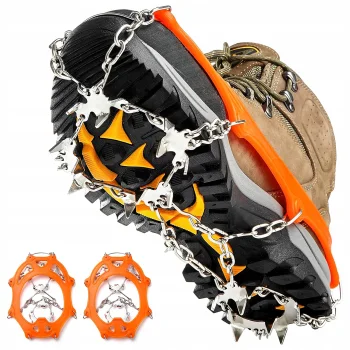 Raczki Kolce Łańcuchy do Butów na Lód Antypoślizgowe Uniwersalne w góry