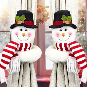 SPINKA Zapinka do firanek firan Zasłon Świąteczna ZAPIĘCIE Bałwan KLAMRA