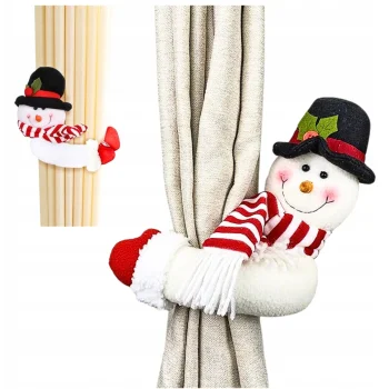 SPINKA Zapinka do firanek firan Zasłon Świąteczna ZAPIĘCIE Bałwan KLAMRA