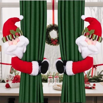 SPINKA Zapinka do firanek firan Zasłon Świąteczna ZAPIĘCIE Mikołaj KLAMRA