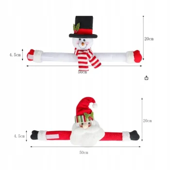 2x DEKORACJE ŚWIĄTECZNE FIRANEK FIRAN ZASŁON KLIPSY ZAPINKI OZDOBY ŚWIĘTA