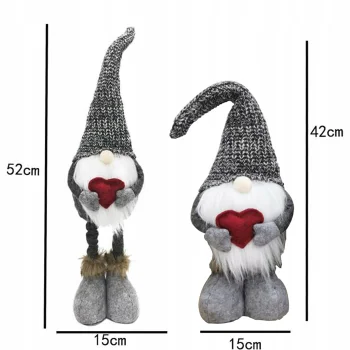 SKRZAT ŚWIĄTECZNY KRASNAL REGULOWANY TELESKOPOWY GNOM 52-42 CM DEKORACJA