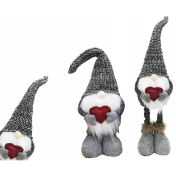 SKRZAT ŚWIĄTECZNY KRASNAL REGULOWANY TELESKOPOWY GNOM 52-42 CM DEKORACJA