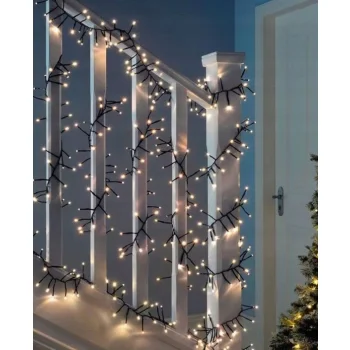 LAMPKI CHOINKOWE 500 LED Ciepły biały Wewnętrzne Zewnętrzne ŚWIATEŁKA