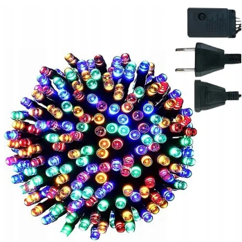 LAMPKI CHOINKOWE 300 LED Multi kolor Wewnętrzne Zewnętrzne ŚWIATEŁKA