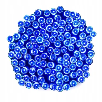 LAMPKI CHOINKOWE 500 LED Niebieskie Wewnętrzne Zewnętrzne ŚWIATEŁKA