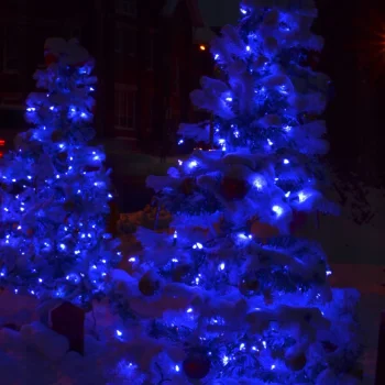 LAMPKI CHOINKOWE 500 LED Niebieskie Wewnętrzne Zewnętrzne ŚWIATEŁKA