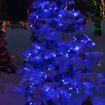LAMPKI CHOINKOWE 500 LED Niebieskie Wewnętrzne Zewnętrzne ŚWIATEŁKA