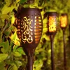8x LAMPKI SOLARNE Pochodnie Zestaw Płomień Lampa Ogrodowa Solarna Wbijana