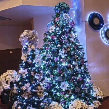 LAMPKI CHOINKOWE 300 LED Zimny biały Wewnętrzne Zewnętrzne ŚWIATEŁKA