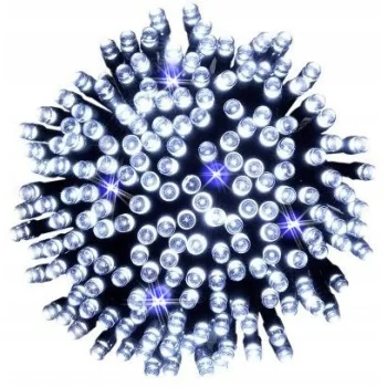 LAMPKI CHOINKOWE 500 LED Zimny biały Wewnętrzne Zewnętrzne ŚWIATEŁKA