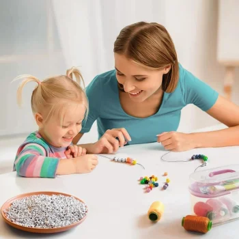 ZESTAW DO ROBIENIA BIŻUTERII BRANSOLETEK NASZYJNIKÓW KORALIKI ZAWIESZKI